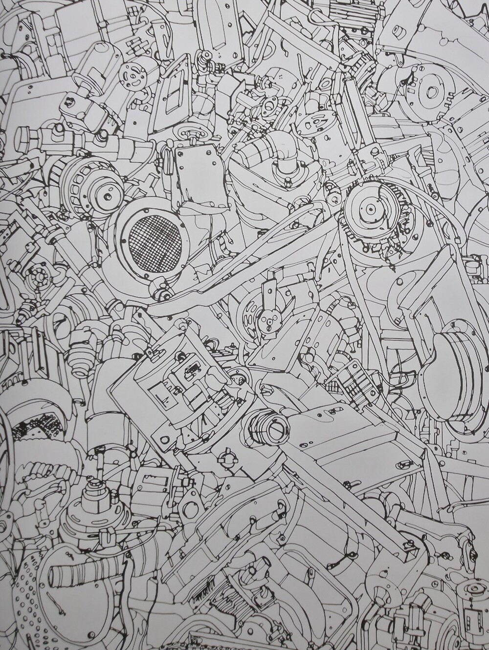 Fantastic Machines Adult Coloring Book #CRA3 - Picture 5 of 6